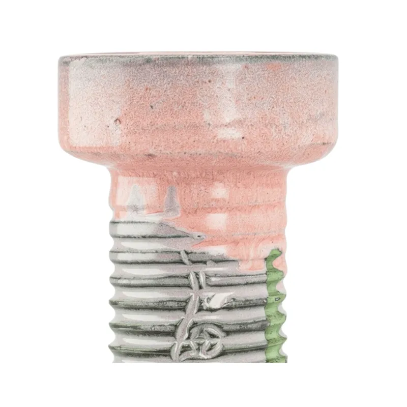 Cazoleta Berraca Grün Boomer Pink de barro verde para shisha