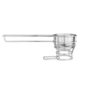Carbonera Mya Small en acero inoxidable con capacidad para 6-8 carbones y diseño compacto