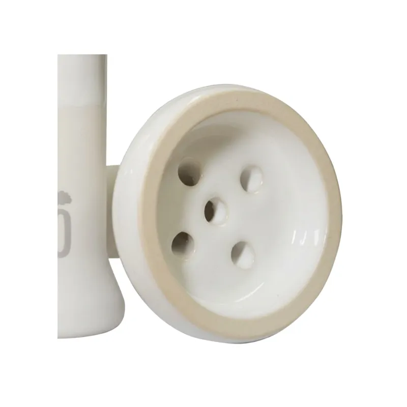 Cazoleta Oblako x Doosha Killer White de barro blanco con doble esmalte