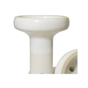 Cazoleta Oblako x Doosha Killer White de barro blanco con doble esmalte