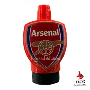 Boquilla personal 3D arsenal roja y blanca para cachimba
