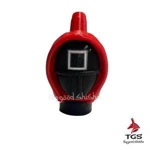 Boquilla personal 3D soldado rojo con figura geométrica