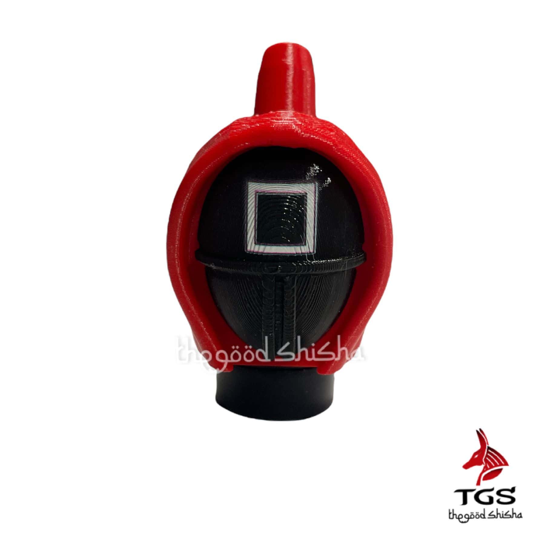 Boquilla personal 3D soldado rojo con figura geométrica