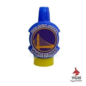 Boquilla personal 3D Warriors en azul y amarillo