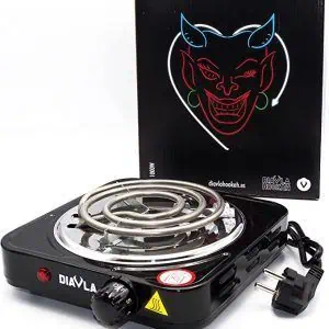 Hornillo Diavla Hookah 1000W para encender carbones de cachimba con 5 niveles de calor regulables
