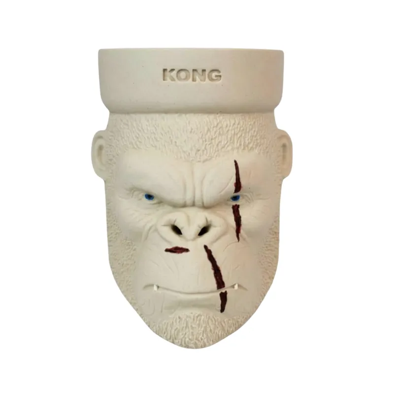 Cazoleta Kong King Kong White hecha a mano en barros de alta temperatura