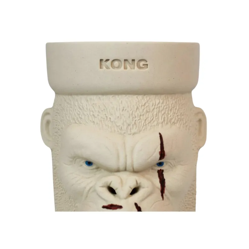 Cazoleta Kong King Kong White hecha a mano en barros de alta temperatura