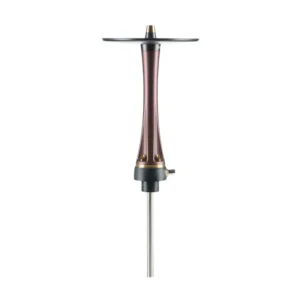 Cachimba CWP Hookah Qurion rusa de 52 cm en poliacetal y acero inoxidable con cámara tradicional, purga vertical efecto Tsunami, boquilla CWP, manguera soft touch y base rusa Clear en The Good Shisha