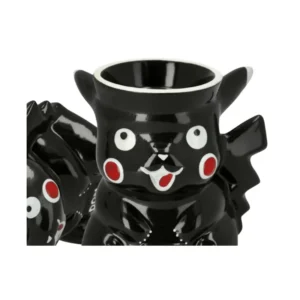 Cazoleta Don Pika Black Limited Edition de barro blanco pintada a mano con 5 orificios
