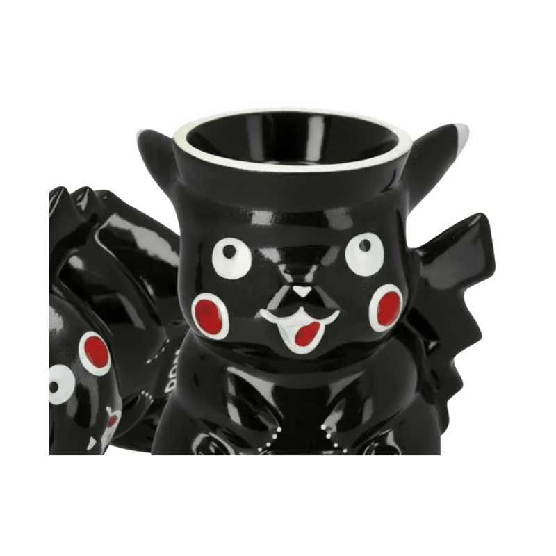 Cazoleta Don Pika Black Limited Edition de barro blanco pintada a mano con 5 orificios