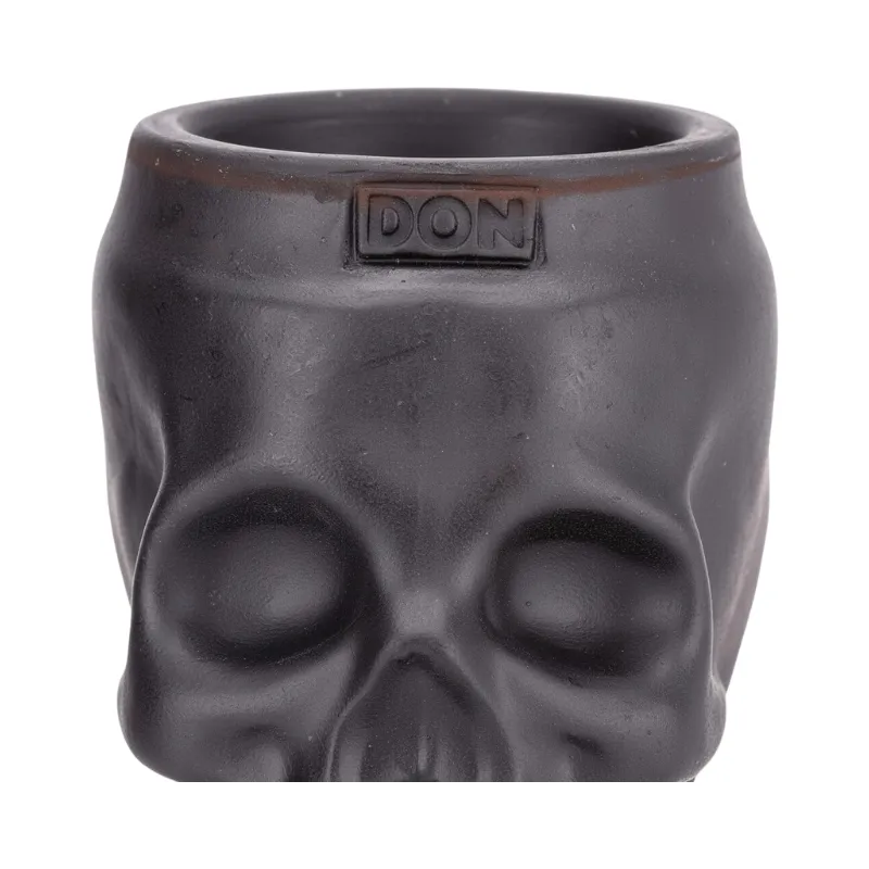 Cazoleta Don Skull de barro rojo artesanal de la marca rusa DON