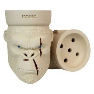 Cazoleta Kong King Kong White hecha a mano en barros de alta temperatura