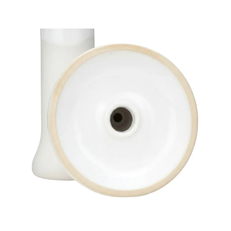 Cazoleta Oblako x Doosha Phunnel White de barro blanco con doble esmalte