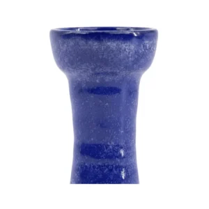 Cazoleta Tangiers Pico Bowl Blue phunnel estrecho en barro blanco chamotado