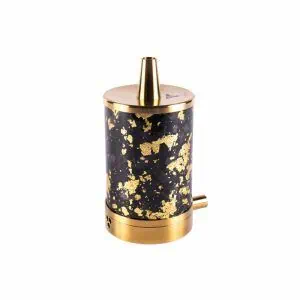 VYRO One Carbon Forged Gold en fibra de carbono real y acero V2A con acabado dorado