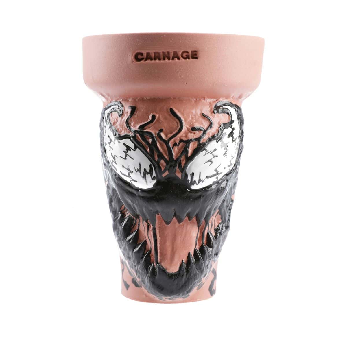 Cazoleta Kong Carnage Bowl de barro tradicional sin esmalte y estética llamativa