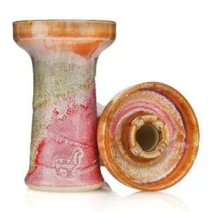 Cazoleta Alpaca Bowl Mini Rook Pinky en barro refractario esmaltado con diseño phunnel