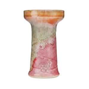 Cazoleta Alpaca Bowl Mini Rook Pinky en barro refractario esmaltado con diseño phunnel completa