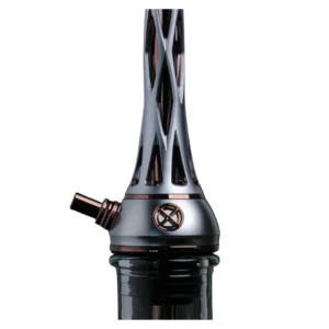 Cachimba Blade Hookah One M Titan Silver rusa en acabado plateado con plato ajustable a presión y purga 360°