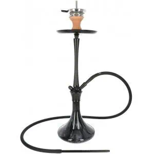 Cachimba El Badia C7 de 70 cm en aluminio y acero inoxidable con sistema de encaje click completa