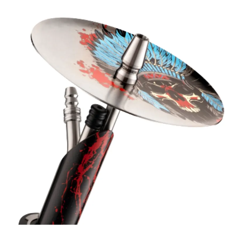 Cachimba El Bomber Igla Aztec diseñada por tatuadores con acero AISI 304 y base diamante