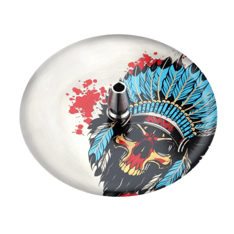 Cachimba El Bomber Igla Aztec diseñada por tatuadores con acero AISI 304 y base diamante