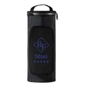 Bolsa de transporte RF Hookah Mini negra con cremallera y asa superior