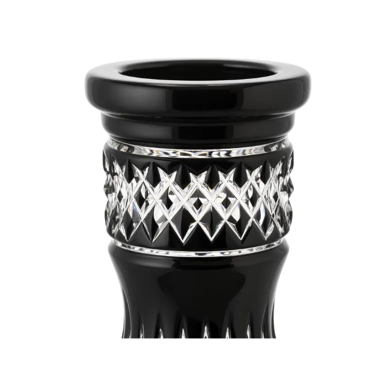 Base Caesar Cone Crown Mini Cut Black de cristal negro