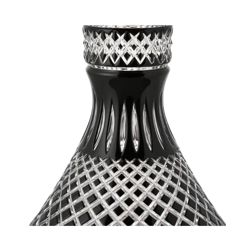 Base Caesar Cone Crown Mini Cut Black de cristal negro