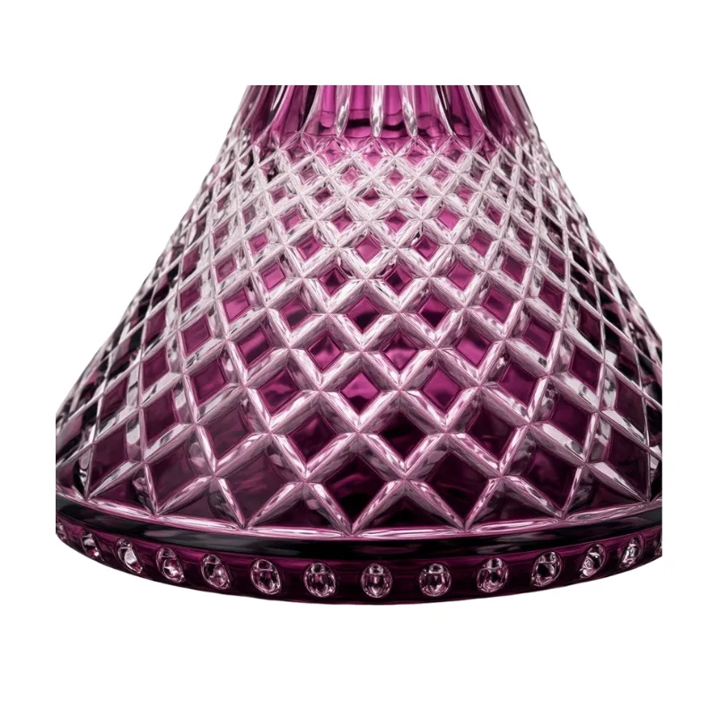 Base Caesar Cone Crown Mini Cut Purple en cristal morado