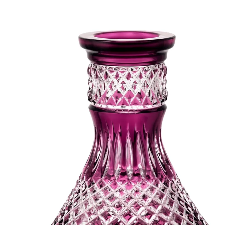 Base Caesar Cone Crown Mini Cut Purple en cristal morado