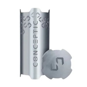 Cubrevientos Conceptic Firewall de acero con rejilla