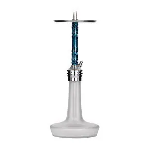 Cachimba Moze Varity Lounge Silver Frosted con base de cristal soplado y mástil de resina acrílica