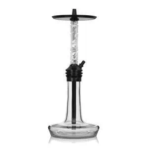 Cachimba Moze Varity Lounge Black Frosted con base de cristal soplado y mástil de resina acrílica