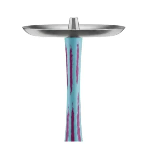 Cachimba Wookah Bubble Gum Click en madera maciza y acero V2A con base de cristal soplada a mano mastil