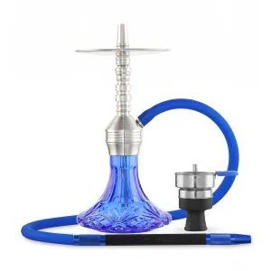 Cachimba Amy Deluxe Xpress Class de 46 cm en acero inoxidable con conector magnético y difusor desenroscable