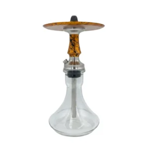 Voodoo Smoke Down Steel Micro Gold Black cachimba rusa compacta fabricada en acero inoxidable de primera calidad con base rusa mini