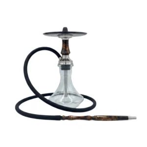 Voodoo Smoke Down Steel Micro Poison Gold cachimba rusa compacta fabricada en acero inoxidable de primera calidad con base rusa