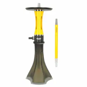 Cachimba OVO Dope 360 Neo Black rusa de acero inoxidable con purga vertical flotante