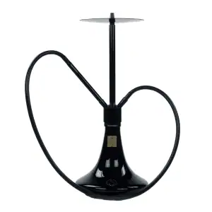Cachimba Steamulation Superior Black Polished alemana-suiza de 67 cm