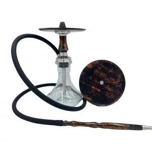 Voodoo Smoke Down Steel Micro Poison Gold cachimba rusa compacta fabricada en acero inoxidable de primera calidad con base rusa