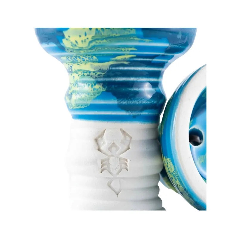 Cazoleta Kemba Bowl by BSV de barro blanco chamotado con logo del alacrán