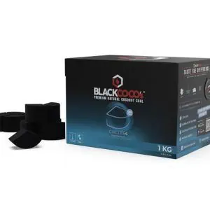 Carbón Blackcoco's Circles 1kg natural con triángulos más grandes hecho en Indonesia