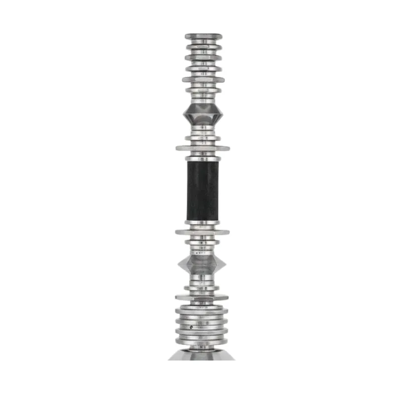 Cachimba VZ Hookah Custom V3 de 57 cm con módulo central de fibra de carbono y anillas en rombo black mastil