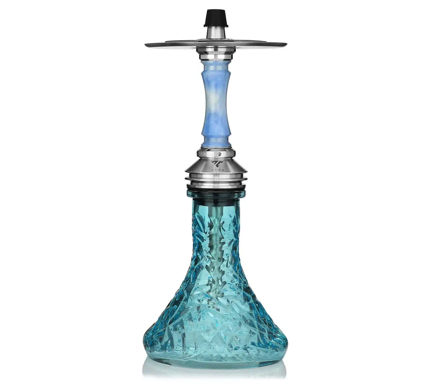 Cachimba Vyro Spectre AEON de 41 cm en acero V2A con 17 purgas intercambiables BLUE