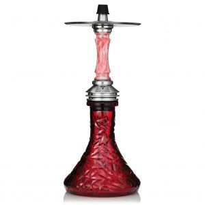 Cachimba Vyro Spectre AEON de 41 cm en acero V2A con 17 purgas intercambiables red