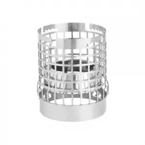 Gestor de calor REO en metal de alta resistencia con jaula y tapa superior para cachimba