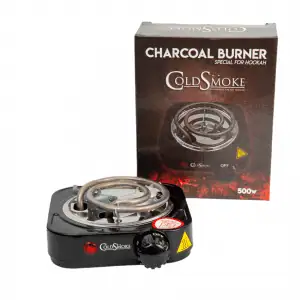 Hornillo Mini Cold Smoke 500W compacto y portátil para encender carbones de cachimba