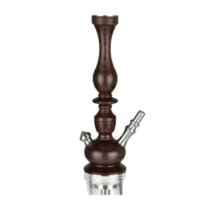Cachimba MIG Tradi Wood de madera tratada con mástil de acero V2A y base de pirámide