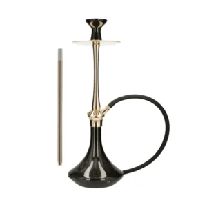 Pack cachimba El Badia C7 V2 de 70 cm en aluminio anodizado y acero inoxidable con base de cristal grueso, manguera, cazoleta TGS Nilo, gestor Provost, papel aluminio, punzón y carbón en The Good Shisha